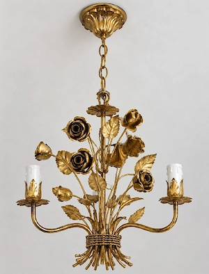 Kögl Deckenlampe 3 flamig Rosen messing