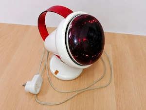 Vintage Infrarotlampe   Wärmelampe   Rot   mit Kabel