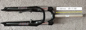 Federgabel 26" (D=1 1 8") RST Dirt mit passendem Steuersatz