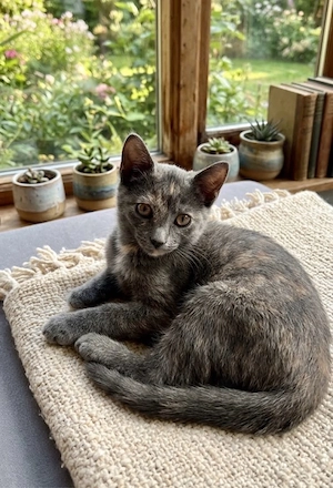 liebevolle Hauskatze sucht ein neues Zuhause