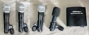 4 Mikrofone + aktive DI Box (Stereo)
