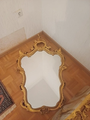 Großer Wandspiegel mit Konsole   französischer Stilmöbel-Stil Bild 2
