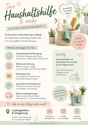 Private Haushaltshilfe & Einkaufsservice   Ludwigshafen