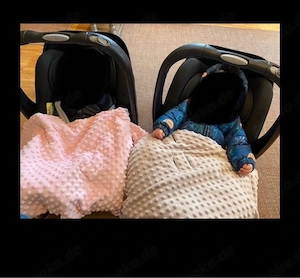 Bugaboo Donkey 2 Zwillingskinderwagen Komplettset + 2 Autositze