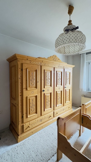 Voglauer Anno 1600 Schlafzimmer komplett   Massivholz   2 Betten 90 200   Schrank
