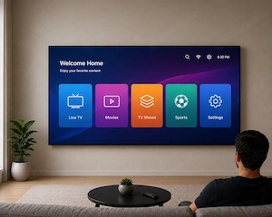 Digitaler Streaming-Dienst für Home-Entertainment