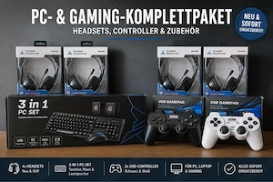 PC-, Gaming- & Kamera-Zubehörpaket | Großes Komplettset