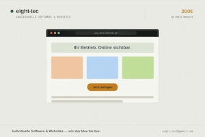 Individuelle Website oder Software ab 200 