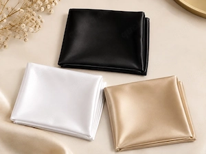 3-teiliges Seiden-Set   Kissenbezug, Schlafmaske & Scrunchie Bild 3