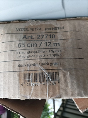 Zaun für Kleintiere 12m x0,65m unbenutzt 