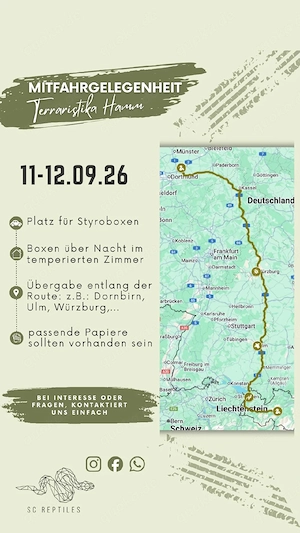 Mitfahrgelegenheit für Styroboxen von Österreich nach Hamm und zurück