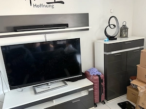 Moderne Wohnwand in Hochglanz, 4-teilig