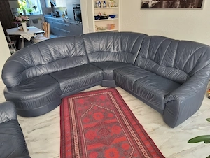 Himolla Ledersofa mit Sessel