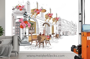 Wandgestaltung neu Erleben mit Wanddruck - Karikaturen -