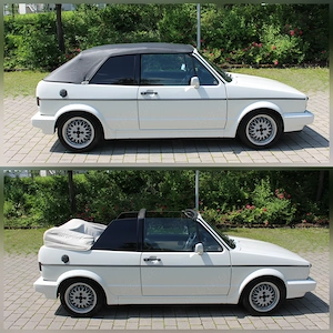 VW Golf 1 Cabrio 1.8 EZ 1991 - TÜV neu - H-Gutachten - Motorrevision