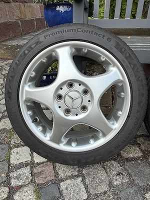 4 x Continental Premium Contact 6 Sommerreifen 205 45 R 16 W auf MB-Alufelgen