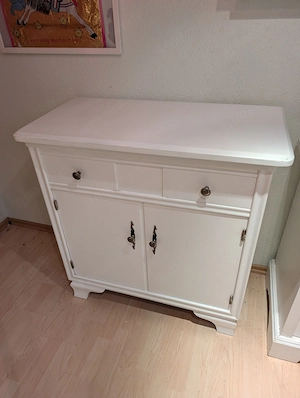 Vintage Waschtischschrank in weiß 