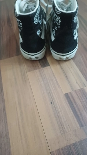 Vans Sk8-Hi Sneaker schwarz weiß High-Top Größe 38,5