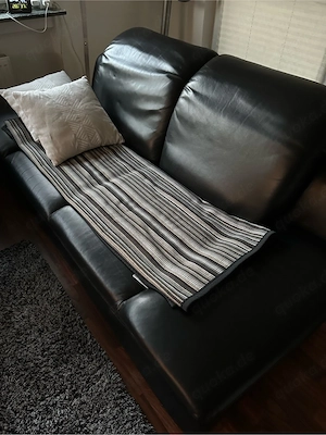 2er Pack - 2-Sitzer Ledercouch Bild 4