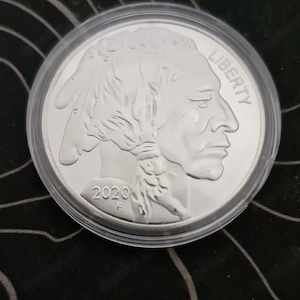 1oz American Buffalo Round Silbermünze(versilbert)