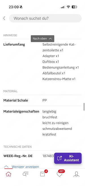 elekrisches Katzenklo  Bild 3