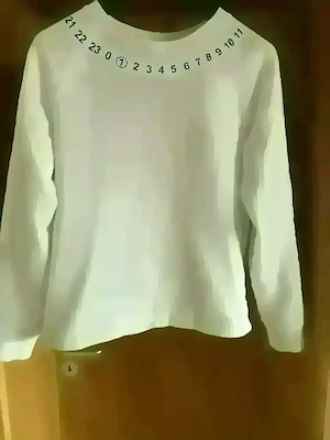 sweatshirt maison margiella, weiß , Größe S
