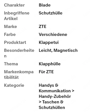 Zubehör Für ZTE Blade V30 VITA 8030 Handyhüllen   Bild 6