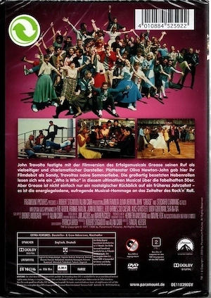 Grease - John Travolta & Olivia Newton-John - DVD - NEU & OVP Bild 2