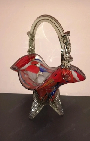 Dekorativer Glaskorb 