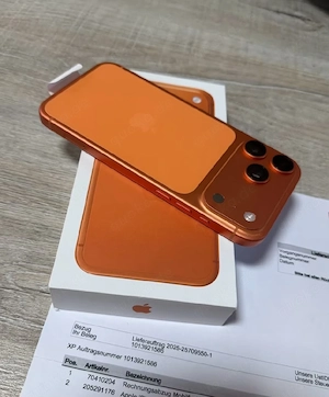 iPhone 17 Pro Max 256GB orange TOP Rechnung
