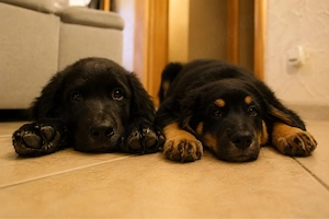 Golden Aussie Welpen (Golden Retriever x Australien Shepherd)
