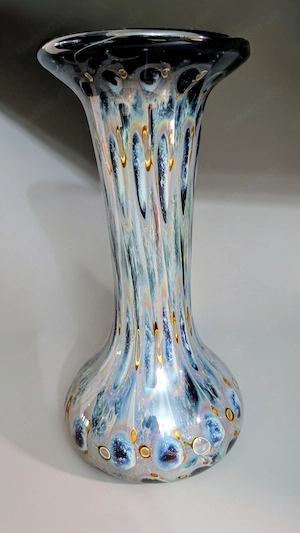 Eisch Glasvase   Studioglas   Kunstglas   signiert   ca. 1,16 kg, 25 cm
