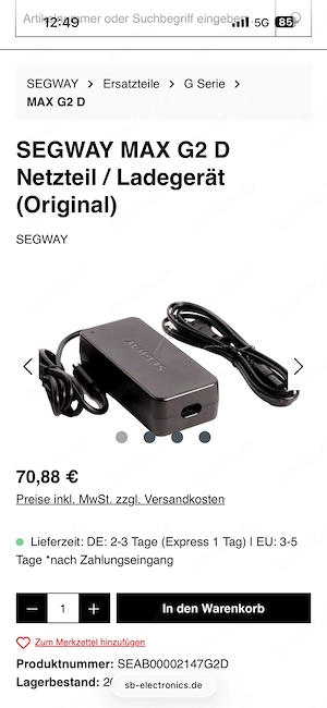Segway G2D scoter 