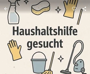 Suche Haushaltshilfe für privaten Haushalt 