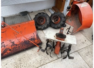 Balkenmäher Hacke Schubkarre Bild 3