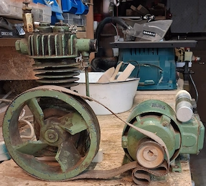 Kompressor mit Motor 1960, funktionstüchtig