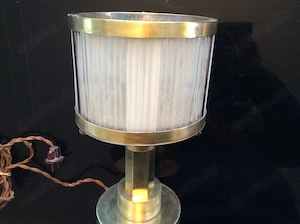 Art Deco Lampe Verre Brass Moderniste Louis Sognot & Charlotte