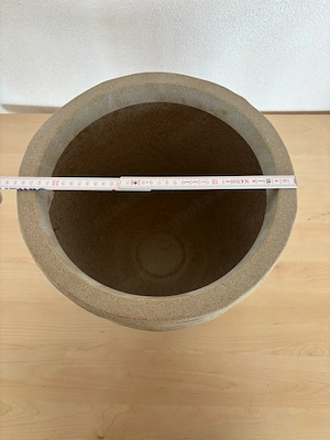 Pflanzkübel Steinoptik   35 cm Beige   leicht & wetterfest