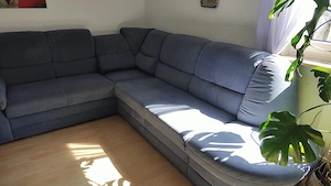 Ecksofa blau