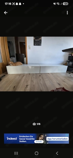 tv schrank lowboard wohnwand weiß hochglanz 240cm (2 x 120)