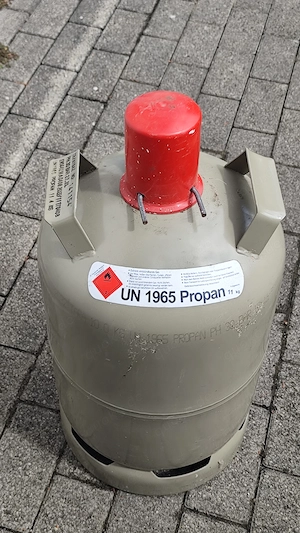 11kg Propan Gasflasche, teilweise voll (8kg)