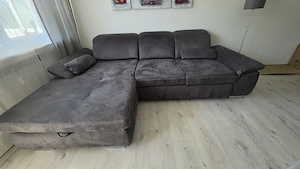 Große Sofalandschaft mit Stauraum, Boxspringbett
