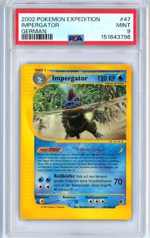Pokemon Impergator PSA9 Expedition Vintage