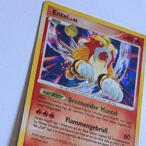 Pokemon Entei Lv.43 Cracked Ice Holo