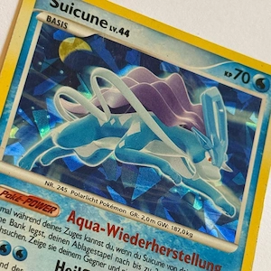 Pokemon Suicune Lv44 Cracked Ice Holo