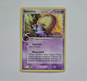 Pokemon Amonitas Ex holon phantom stamped 