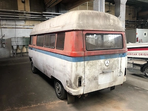 Mercedes-Benz 207 D  Bremer  Hochdach   Oldtimer   z: Zt. ohne Motor & Kühler Bild 3