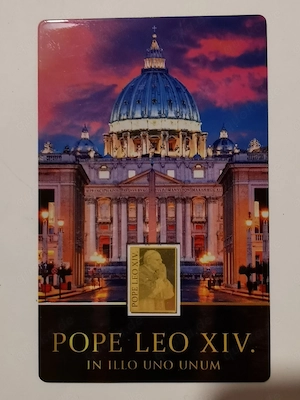 Goldbarren "Papst Leo XIV." in Coincard, 1 1000 oz 999er Feingold
