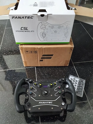 Fanatec McLaren GT3 V2 CSL Elite Steering Wheel Lenkrad inkl. QR1 Wheel-Side