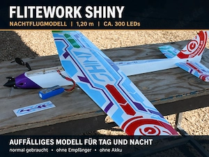Flitework Shiny Nachtflugmodell mit LED-Beleuchtung